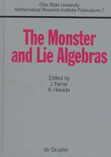 The Monster and Lie Algebras: Proceedings of a Special Research Quarter at the Ohio State University, May 1996