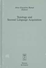 Typology and Second Language Acquisition