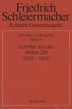 Schriften aus der Stolper Zeit (1802-1804)