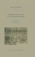 Mittelalterliche Literatur im Lebenszusammenhang: Ergebnisse des Troisième Cycle Romand 1994