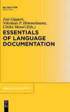 Essentials of Language Documentation