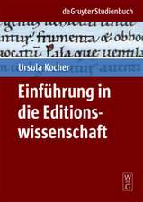 Einführung in die Editionswissenschaft