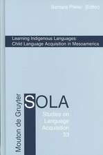 Learning Indigenous Languages: Child Language Acquisition in Mesoamerica