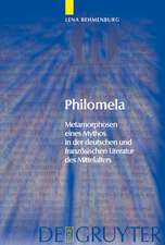 Philomela: Metamorphosen eines Mythos in der deutschen und französischen Literatur des Mittelalters