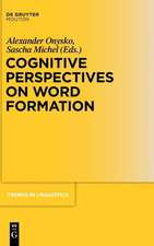 Cognitive Perspectives on Word Formation