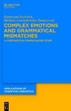 Complex Emotions and Grammatical Mismatches: A Contrastive Corpus-Based Study