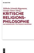 Kritische Religionsphilosophie: Eine Gedenkschrift für Friedrich Niewöhner