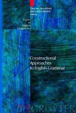 Constructional Approaches to English Grammar