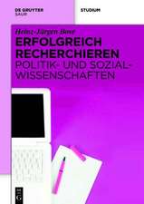 Erfolgreich recherchieren - Politik- und Sozialwissenschaften