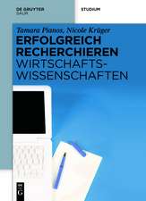 Erfolgreich recherchieren - Wirtschaftswissenschaften