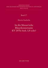 Ist die sogenannte Mozartsche Bläserkonzertante KV 297b/Anh. I,9 echt?