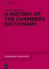 A History of the Chambers Dictionary