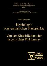 Psychologie vom empirischen Standpunkt. Von der Klassifikation psychischer Phänomene