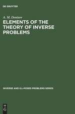 Elements of the Theory of Inverse Problems