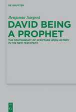 David Being a Prophet: The Contingency of Scripture upon History in the New Testament