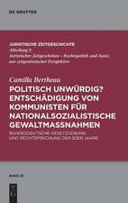 Politisch unwürdig? Entschädigung von Kommunisten für nationalsozialistische Gewaltmaßnahmen