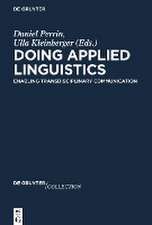 Doing Applied Linguistics