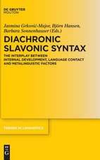 Diachronic Slavonic Syntax