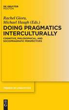 Doing Pragmatics Interculturally