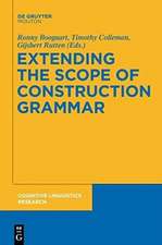 Extending the Scope of Construction Grammar