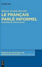 Le français parlé informel