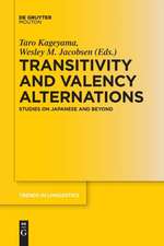 Transitivity and Valency Alternations