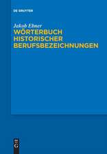 Wörterbuch historischer Berufsbezeichnungen