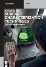 Kumar, R: Surface Characterization Techniques