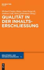 Qualität in der Inhaltserschließung