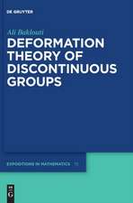 Baklouti, A: Deformation Theory of Discontinuous Groups