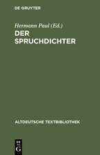 Walther von der Vogelweide: Gedichte: Teil 1: Der Spruchdichter