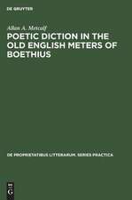 Poetic diction in the Old English meters of Boethius