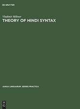 Theory of Hindi syntax: descriptive, generative, transformational