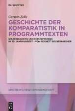 Geschichte der Komparatistik in Programmtexten