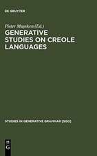 Generative studies on Creole languages