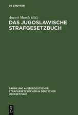 Das jugoslawische Strafgesetzbuch