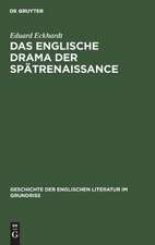 Das englische Drama der Spätrenaissance: (Shakespeares Nachfolger)