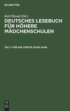 Für das zweite Schuljahr: im Anschluß an die elfte Auflage des Lesebuches für höhere Mädchenschulen, aus: [Deutsches Lesebuch / Mädchenschule mit neunjährigem Lehrgang] Deutsches Lesebuch / Hessel, Karl, Teil 1