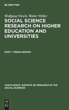 Trend report: aus: Social science research on higher education and universities, Pt. I