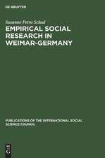 Empirical social research in Weimar-Germany