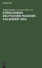 Kürschners Deutscher Musiker-Kalender 1954