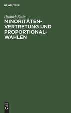 Minoritätenvertretung und Proportionalwahlen: ein ÜberSick über deren Systeme, Verbreitung, Begründung