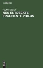 Neu entdeckte Fragmente Philos: nebst einer Untersuchung über die ursprüngliche Gestalt der Schrift De sacrificiis Abelis et Caini