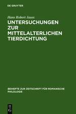 Untersuchungen zur mittelalterlichen Tierdichtung