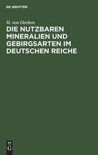 Die nutzbaren Mineralien und Gebirgsarten im Deutschen Reiche: nebst einer physiographischen und geognostischen Übersicht des Gebietes