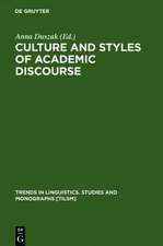 Culture and Styles of Academic Discourse