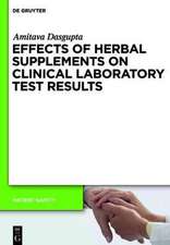 Effects of Herbal Supplements on Clinical Laboratory Test Results