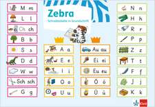 Zebra 1. Schreibtabelle (VE 10) Klasse 1