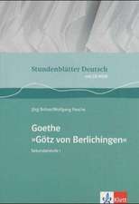 Stundenblätter Deutsch Goethe 