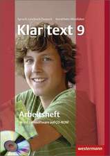 Klartext 9. Arbeitsheft mit Lösungen: plus CD-ROM. Nordrhein-Westfalen